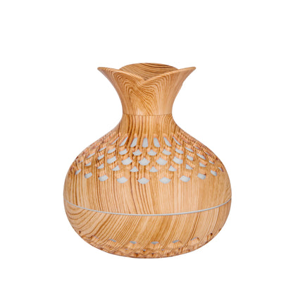 300Ml USB Air Humidifier Mini Humidifier Desktop Humidifier Hollow Vase Shape Humidifier with Colorful Night Lights