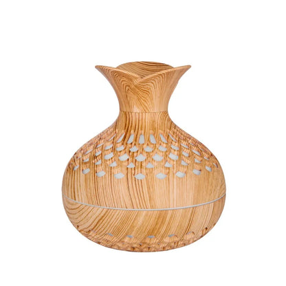 300Ml USB Air Humidifier Mini Humidifier Desktop Humidifier Hollow Vase Shape Humidifier with Colorful Night Lights